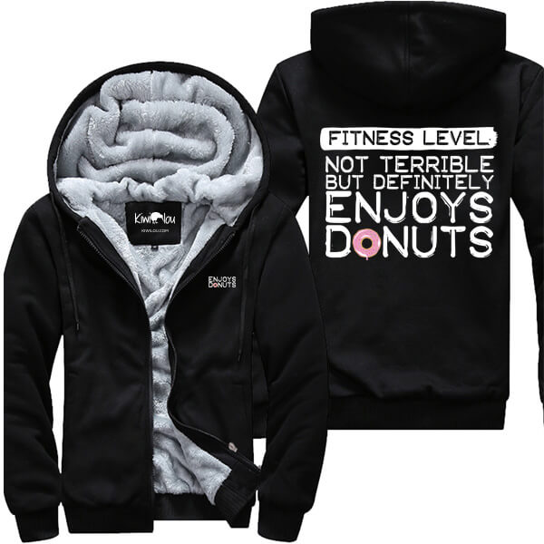 Definitely Enjoys Donuts - Fitness Jacket