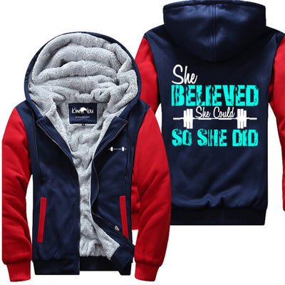 She Believed So She Did - Fitness Jacket