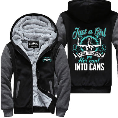Just A Girl Who Turned Her Can't Into Cans - Fitness Jacket