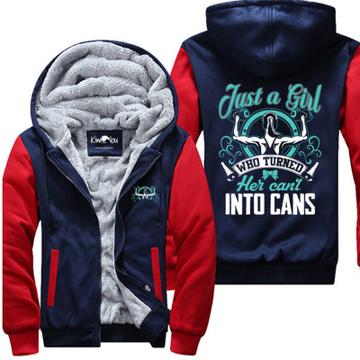 Just A Girl Who Turned Her Can't Into Cans - Fitness Jacket