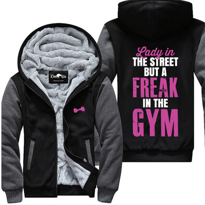 Lady In Street Freak In The Gym Jacket