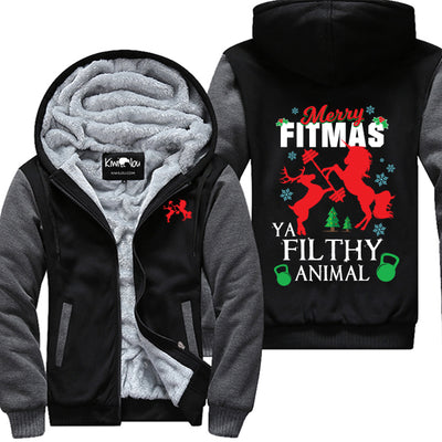 Merry Fitmas Filthy Animal Jacket