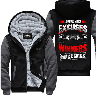 Losers Make Excuses - Fitness Jacket