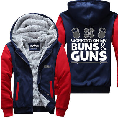 Working On My Buns And Guns - Fitness Jacket