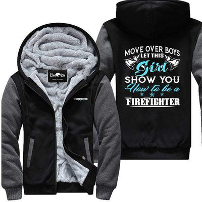 Move Over Boys - Girl Firefighter Jacket
