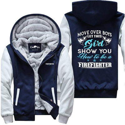 Move Over Boys - Girl Firefighter Jacket