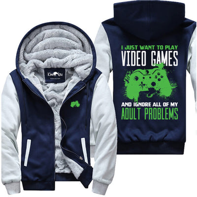 Play Video Games Ignore Adult Problems XB Jacket