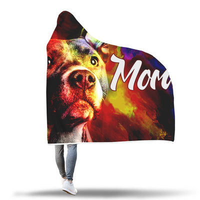 Colourful Pit Mom Hooded Blankets