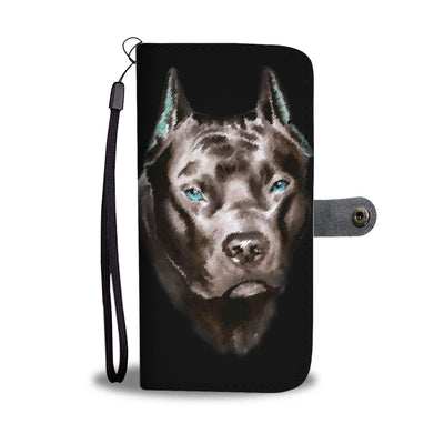 Pitbull Face Wallet Case