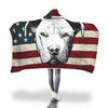 American Pitbull Hooded Blanket
