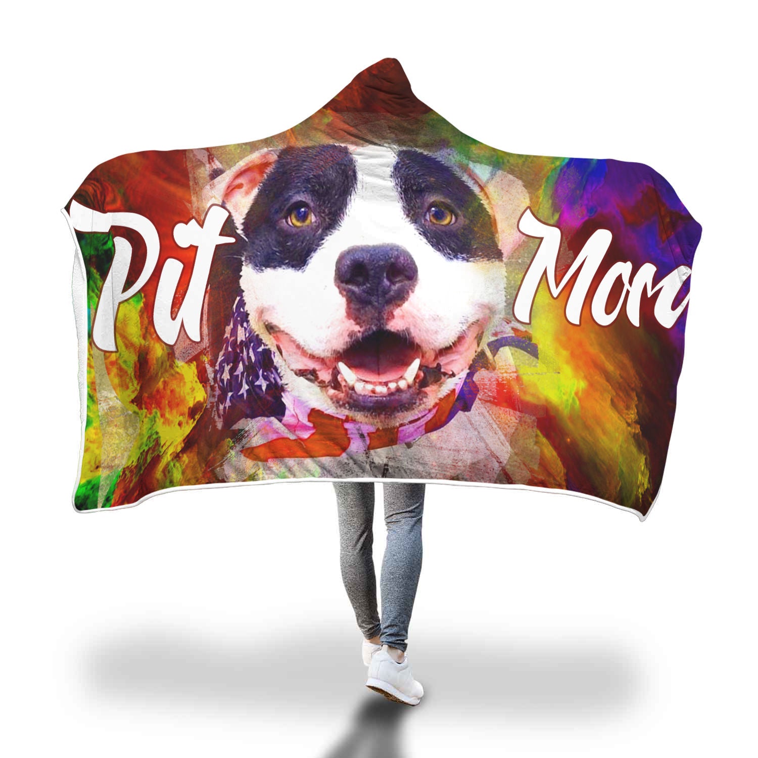 Pit Mom cool Hooded Blanket