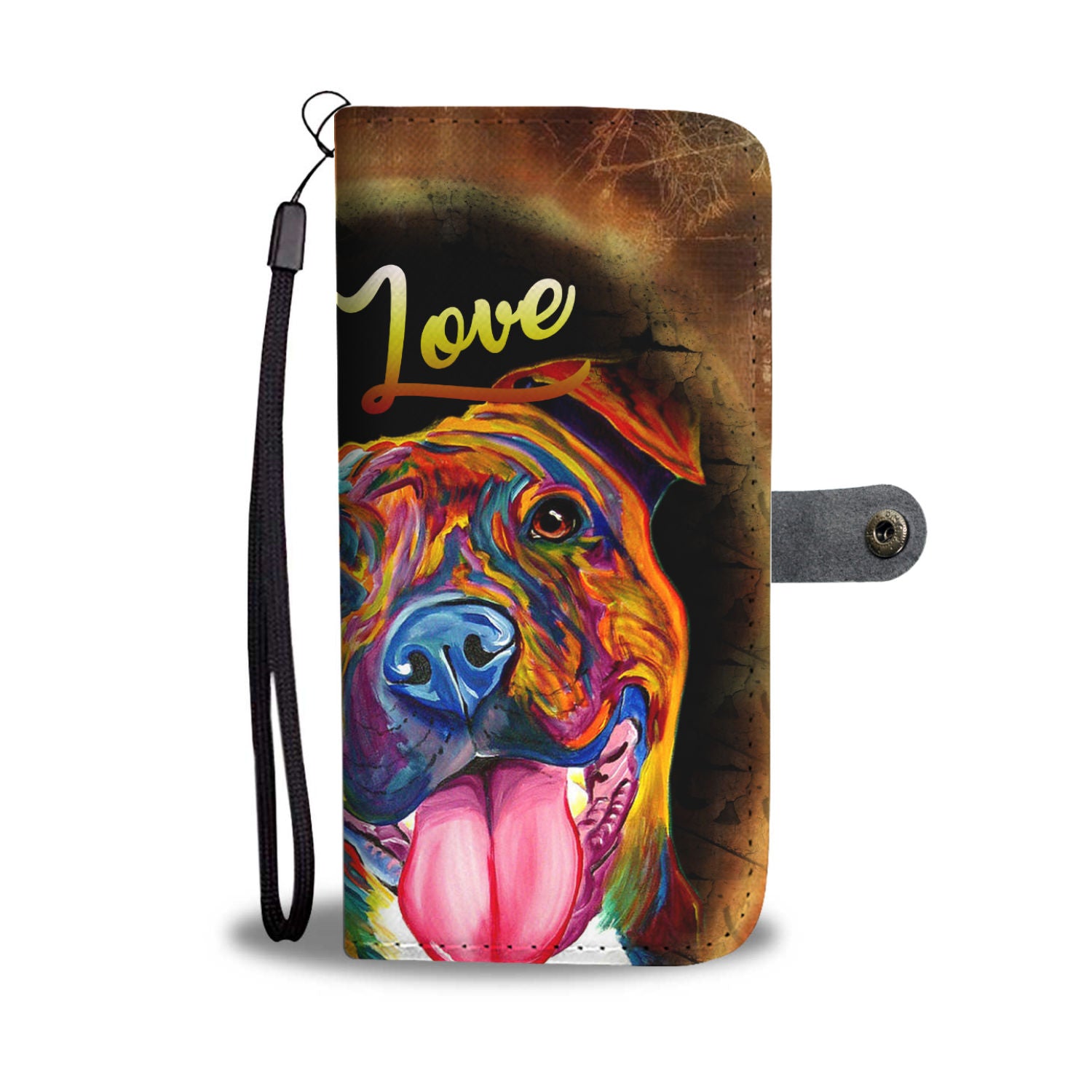 Love Pitbull Wallet Phone case