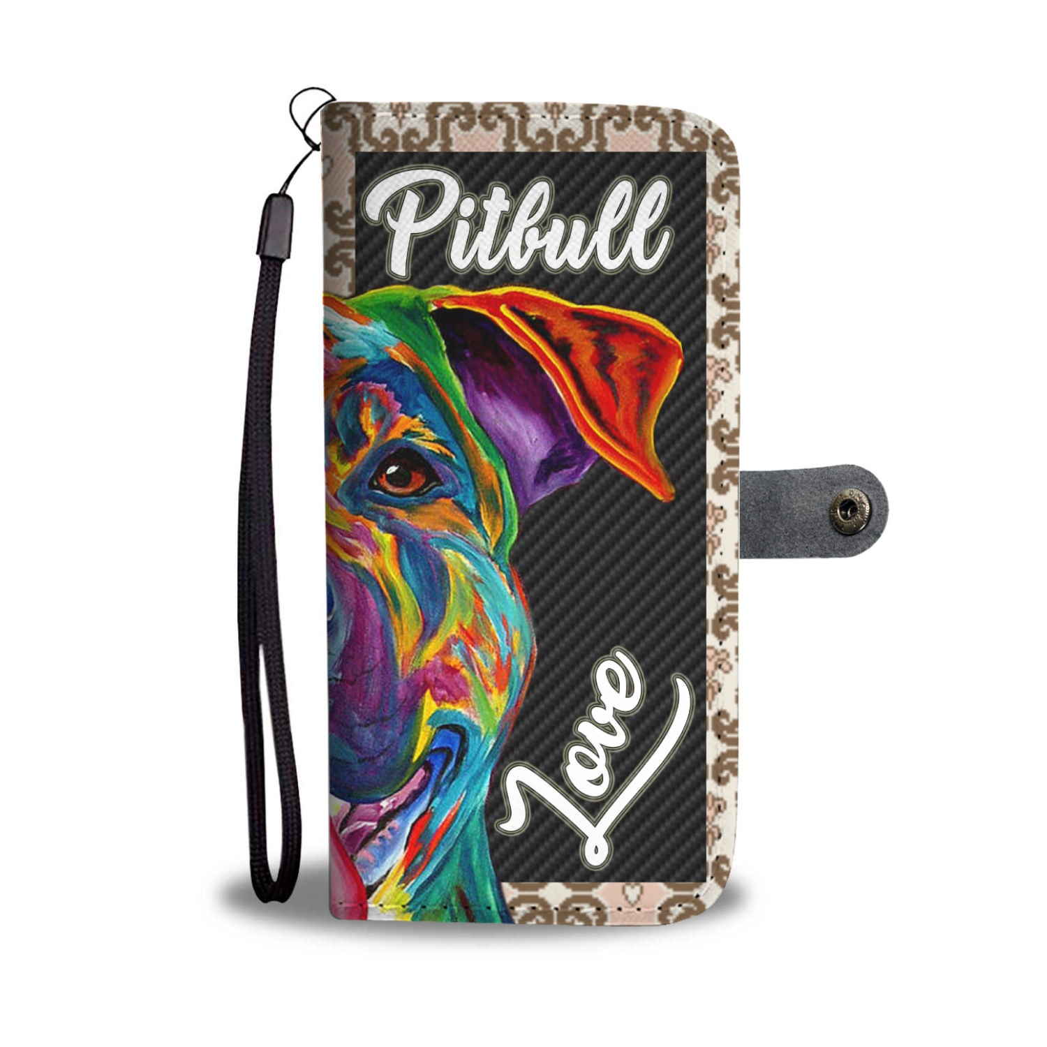 Cool Pit Love Wallet Mobile Case