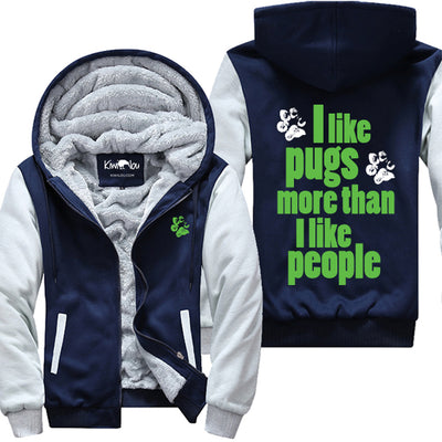 I Like Pugs More Than People Jacket