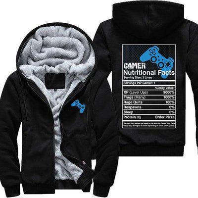 Gamer Nutritional Facts - PS4 Jacket
