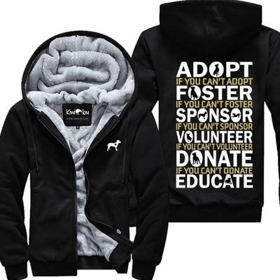 Adopt or Educate Yourself Pitbull - Jacket