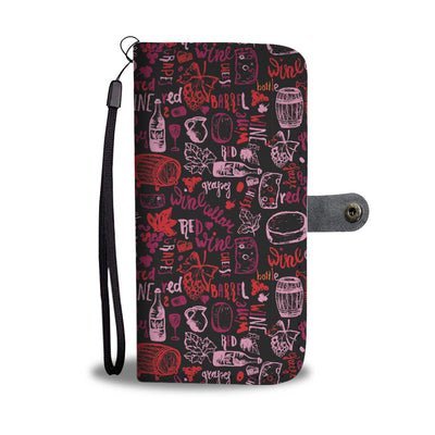 Red Wine Wallet Phone Case