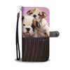 Bulldog Puppies Wallet Phone Case