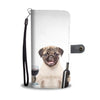 Pug and Wine Wallet Phone Case
