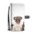 Pug and Wine Wallet Phone Case
