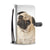 Big Eyed Pug Wallet Phone Case