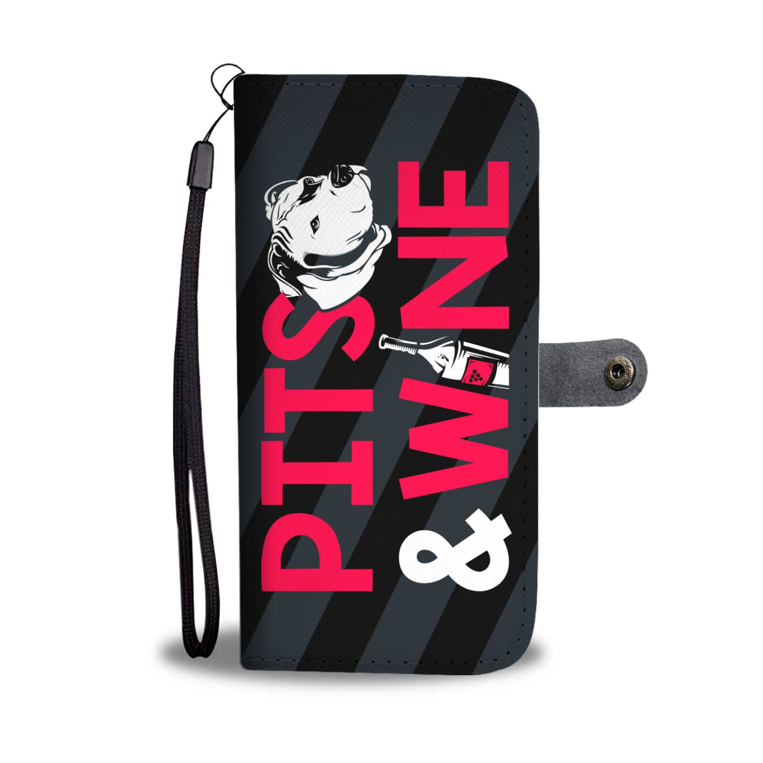 Pits and Wine Wallet Phone Case