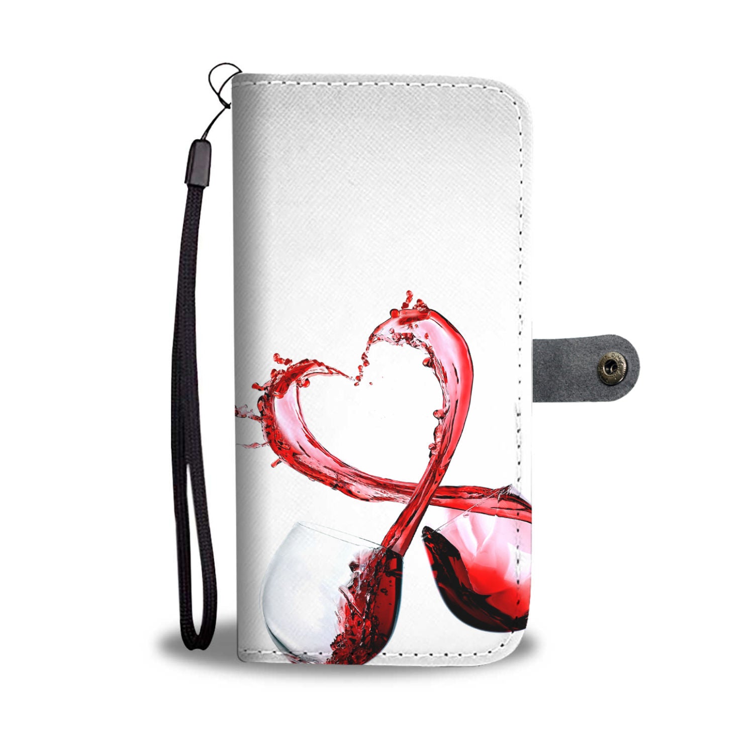 Wine Love Wallet Phone Case