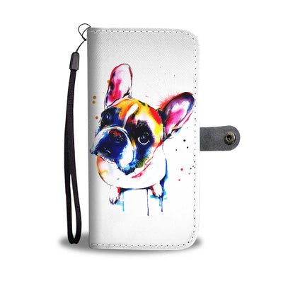 Painted Frenchie Wallet Phone Case