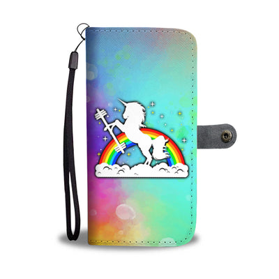 Gym Unicorn Wallet Phone Case
