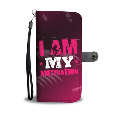 I Am My Motivation Wallet Phone Case