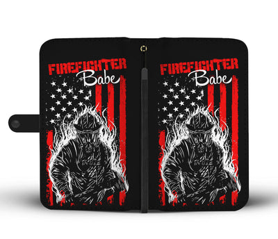 Firefighter Babe Wallet Phone Case