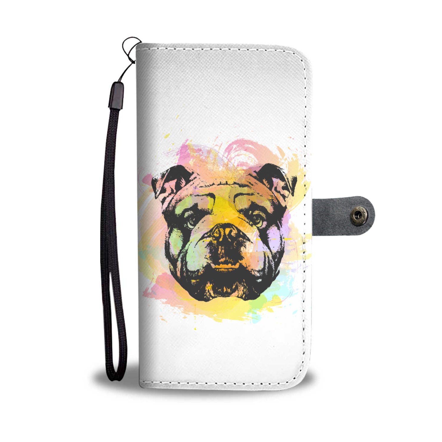 Artistic Bulldog  Wallet Phone Case