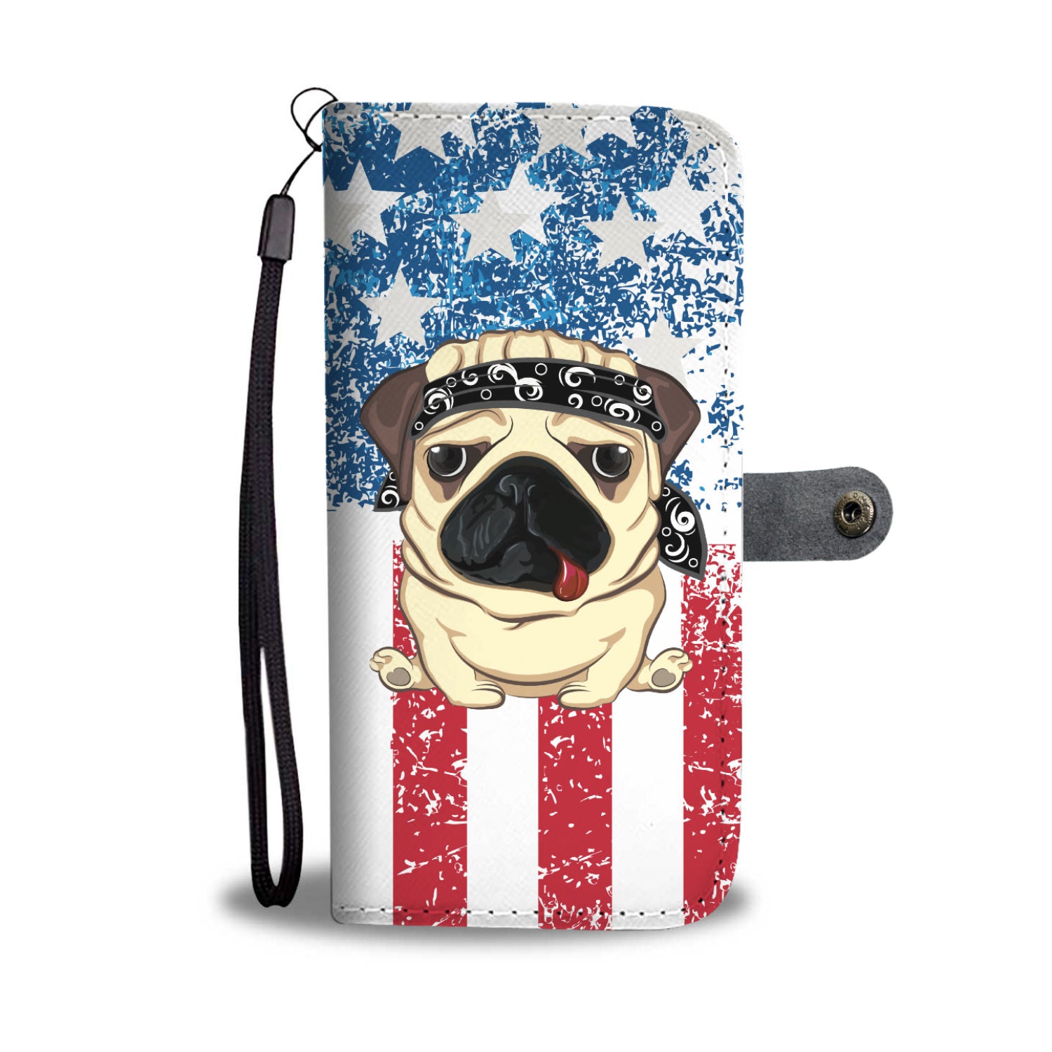 American Pug Wallet Phone Case