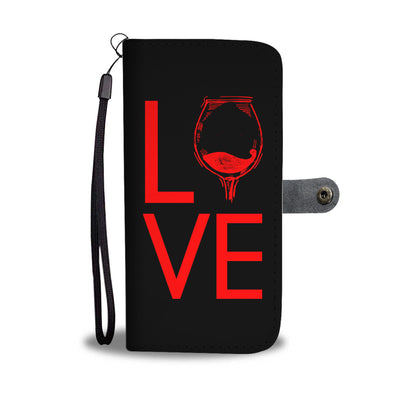 Wine Love Wallet Phone Case