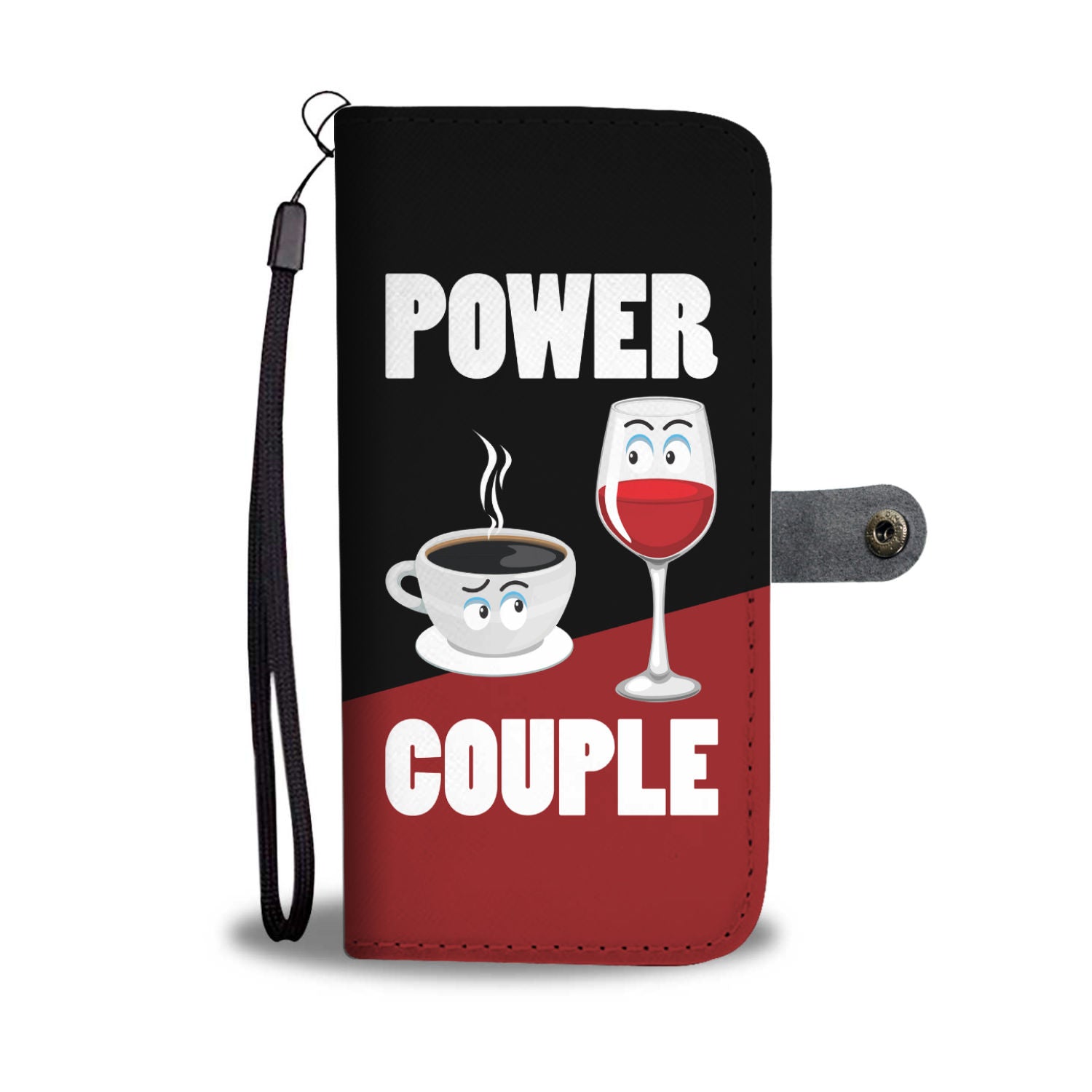 Power Couple Wallet Phone Case - wine bestseller