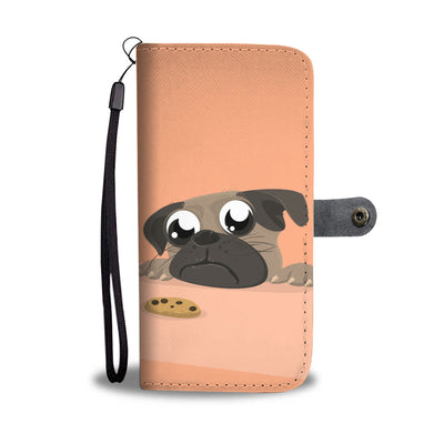 Pugs and Cookies Wallet Phone Case