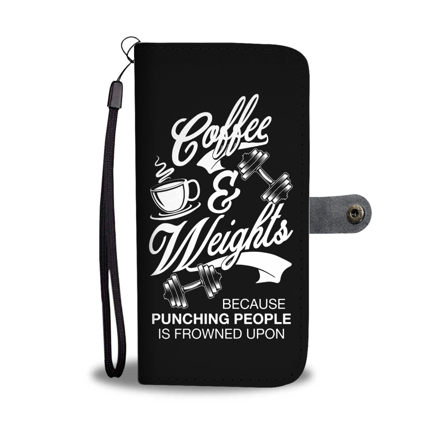 Coffee and Weights Wallet Phone Case