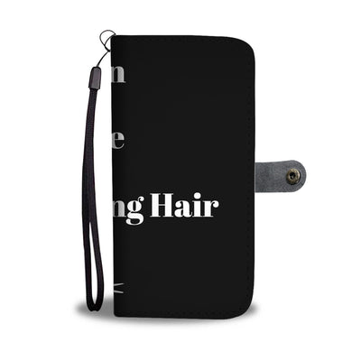 Single Taken Cutting Hair Wallet Phone Case