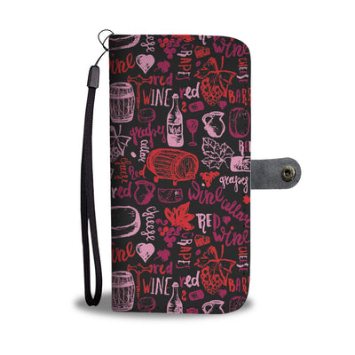 Red Wine Wallet Phone Case