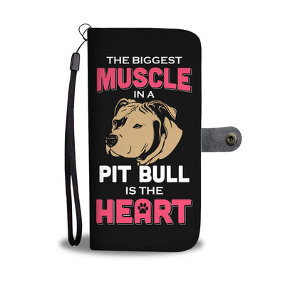 Pit Bull Heart Wallet Phone Case