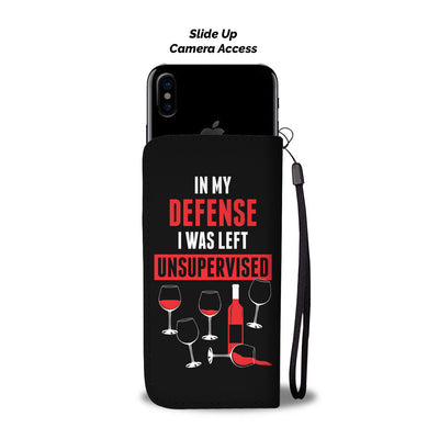 In My Defense Wallet Phone Case