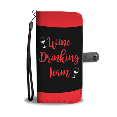 Wine Drinking Team Wallet Phone Case