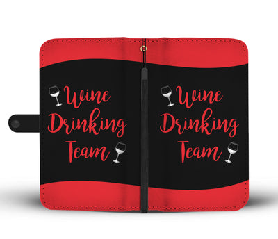 Wine Drinking Team Wallet Phone Case