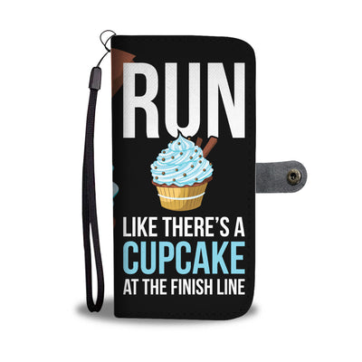 Cupcake At The Finish Line Wallet Phone Case