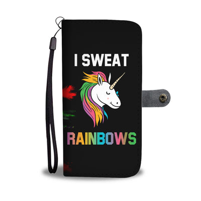 I Sweat Rainbows Wallet Phone Case