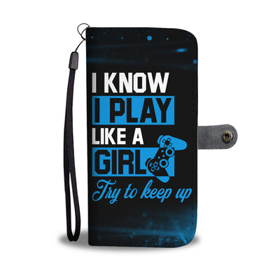 Play Like A Girl PS Wallet Phone Case - gaming bestseller