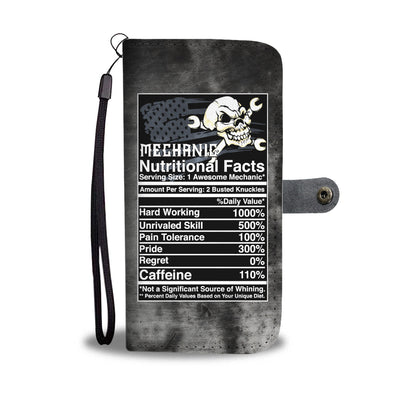 Mechanic Nutrition Facts Wallet Phone Case