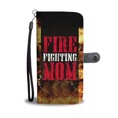 Fire Fighting Mom Wallet Phone Case