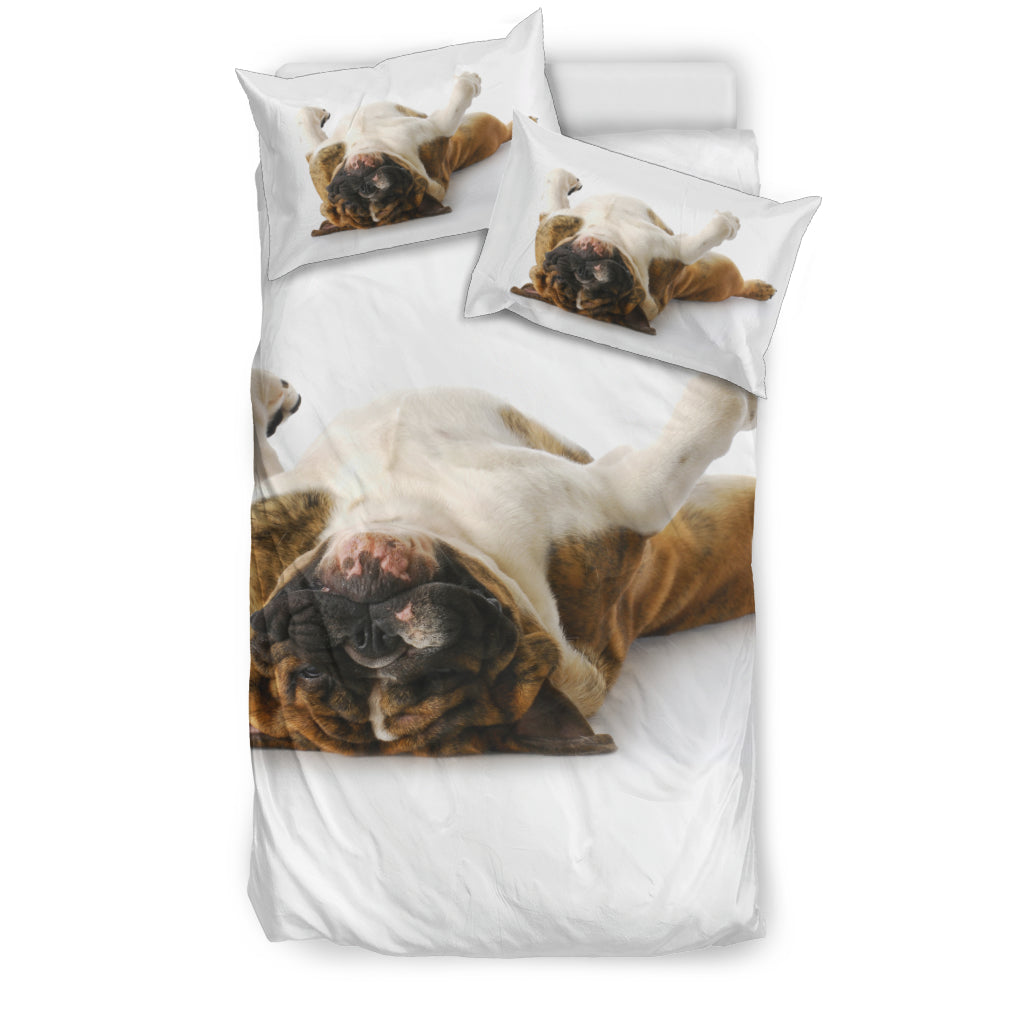Sleepy Bulldog Bedding Set