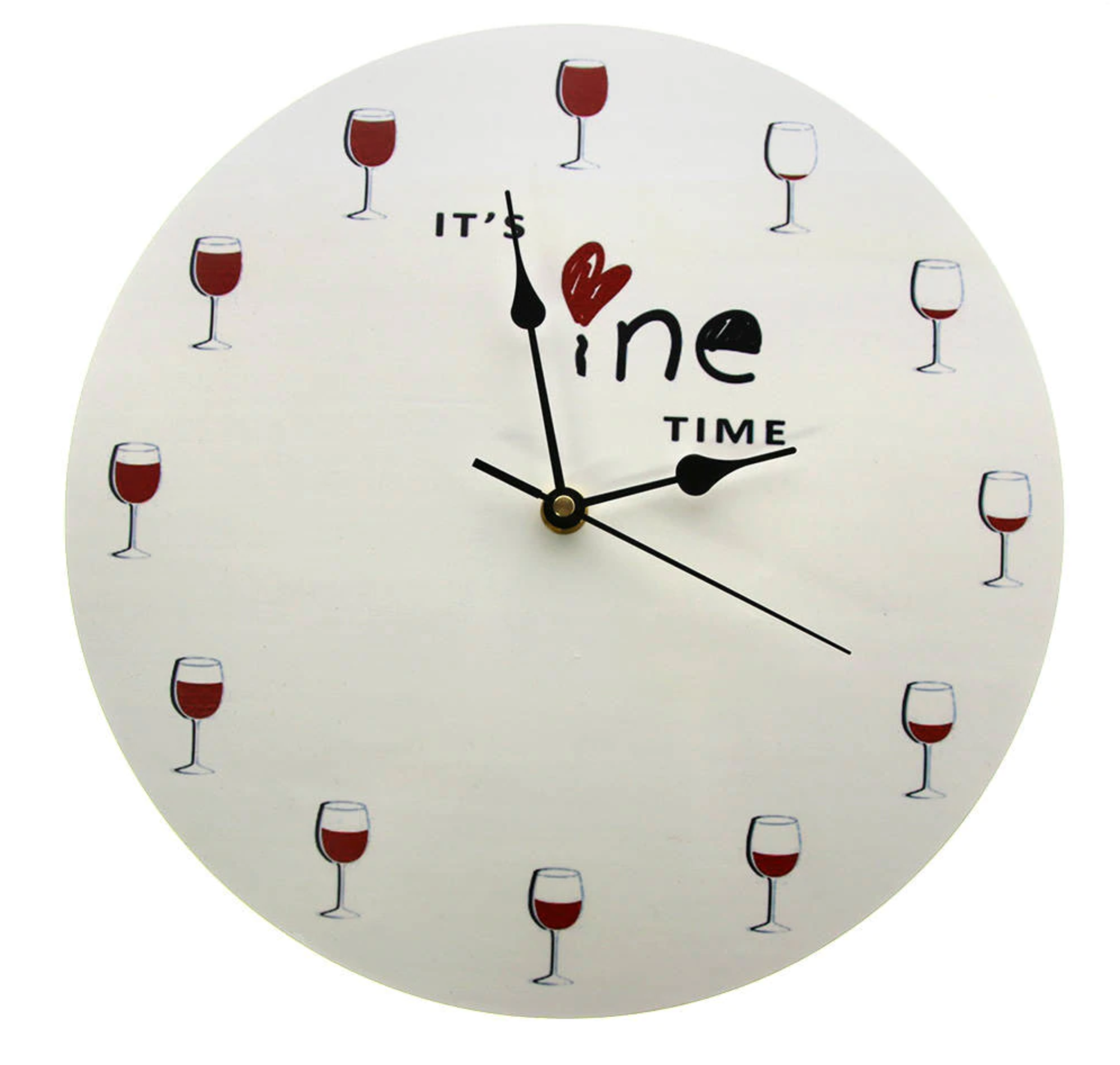 It's Wine Time Wall Clock